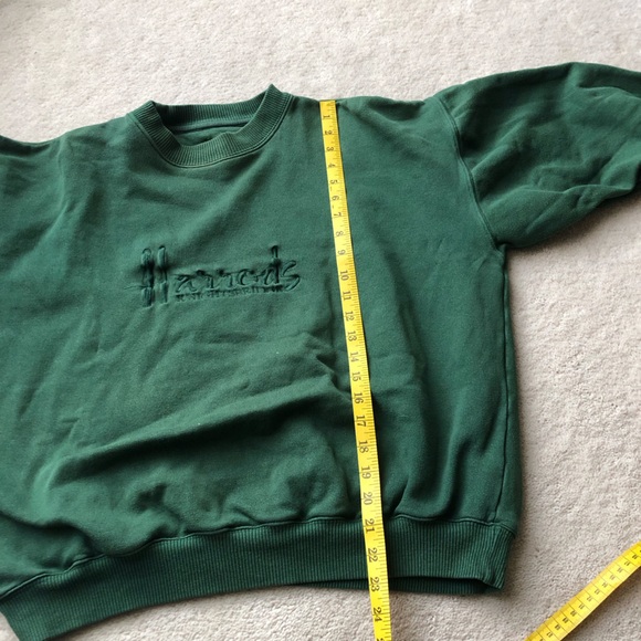 Harrods - Vintage Harrods Sweater, Green, made in England - Picture 6 of 13
